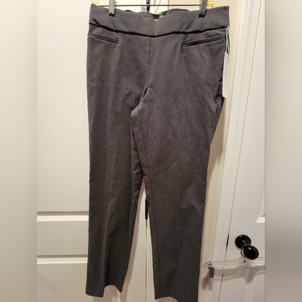 NWT Liz Claiborne Charcoal Straight Leg Women's Pants